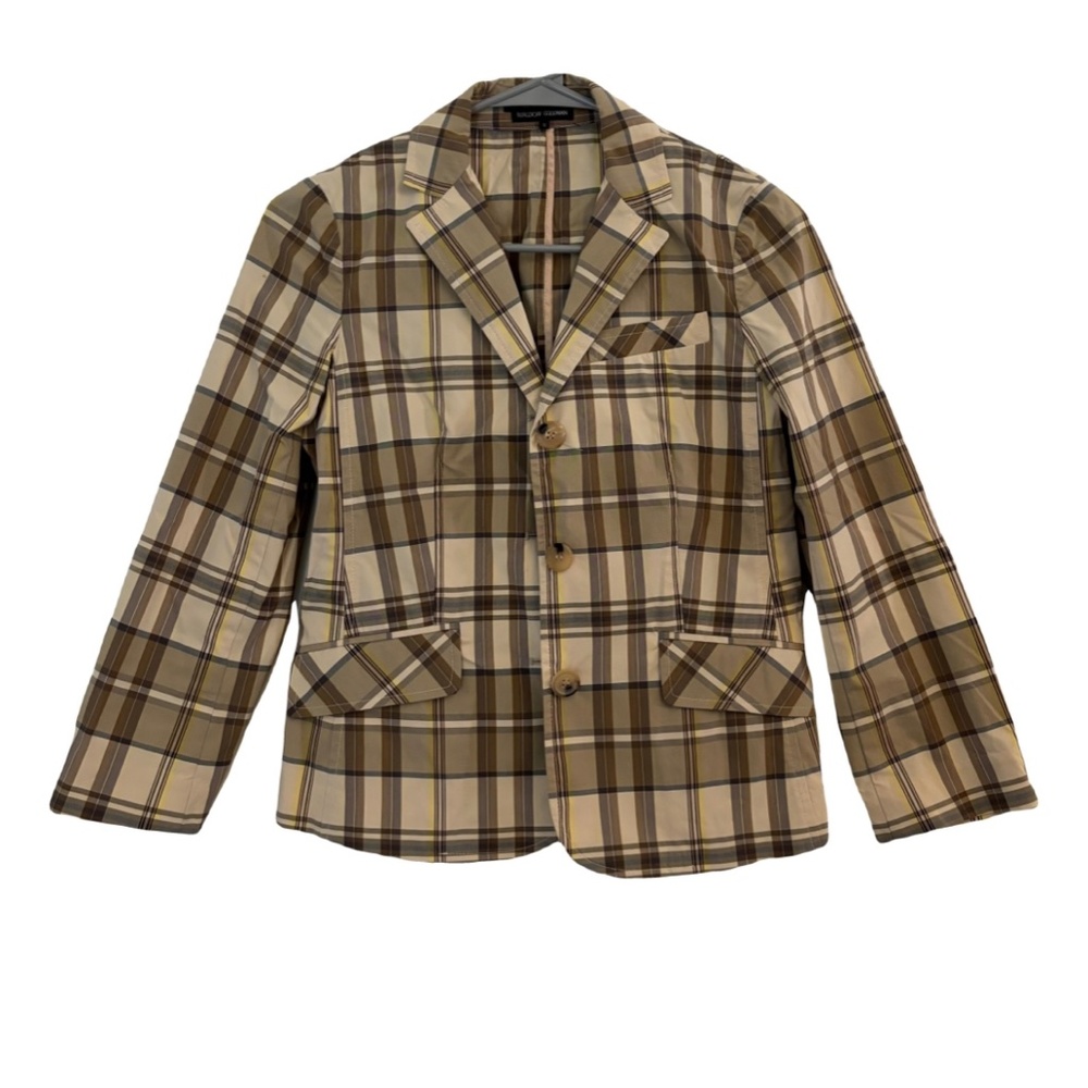 THEORY Plaid Print Blazer Size: XS | US 0